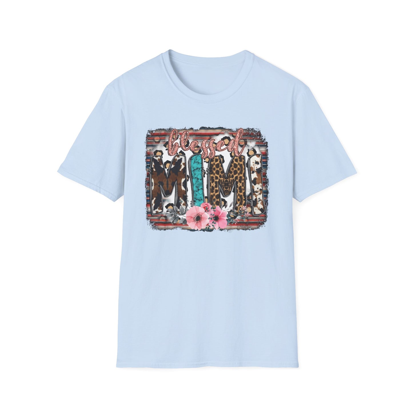 T-Shirt — 'Mama' Leopard & Floral Graphic Tee