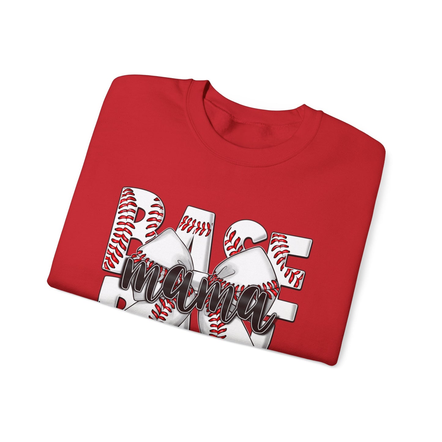 Baseball Mom Crewneck Sweatshirt — 'Base Mom' Graphic Pullover