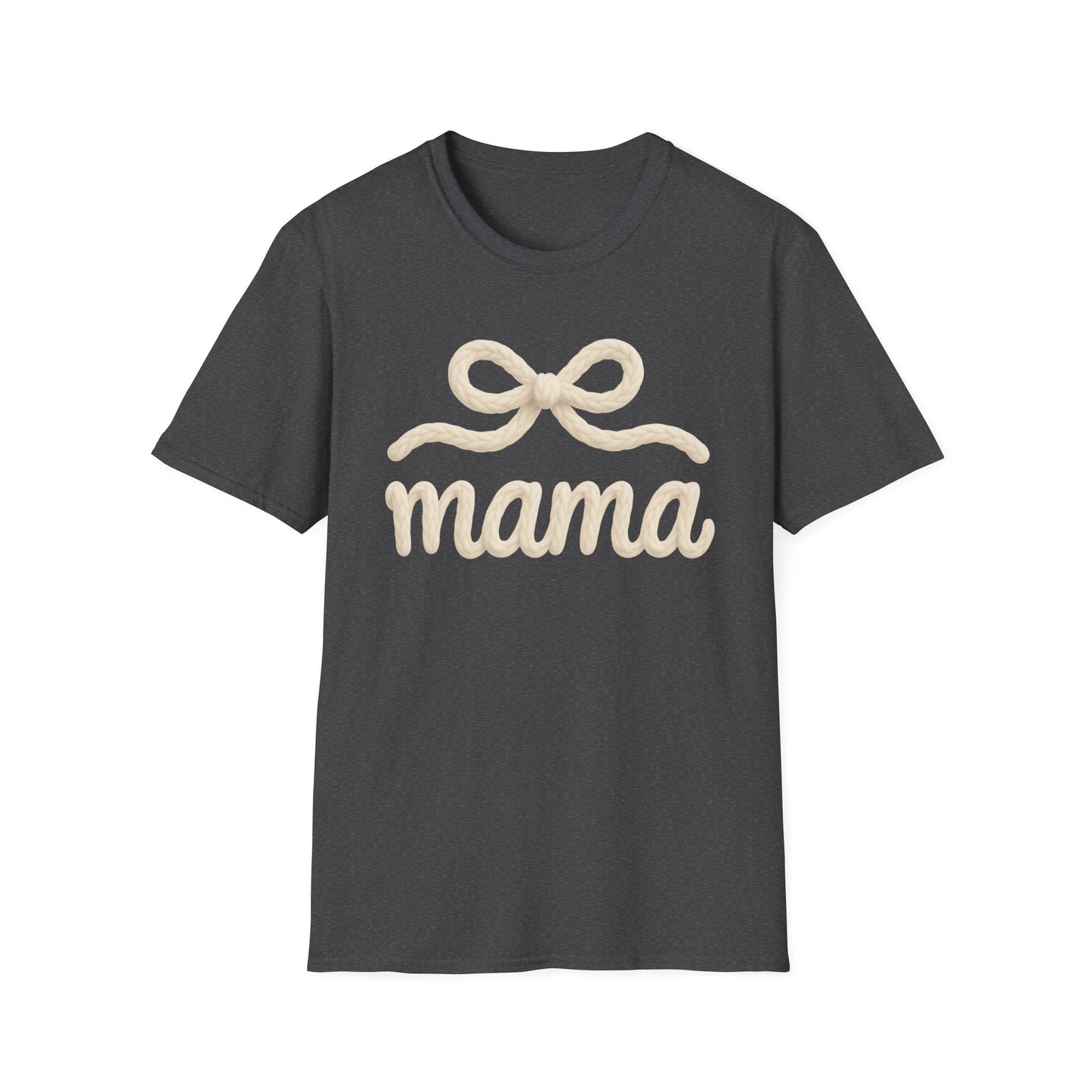 Mama Bow T-Shirt — Soft Feminine "mama" Script Tee (Mother's Day Gift)