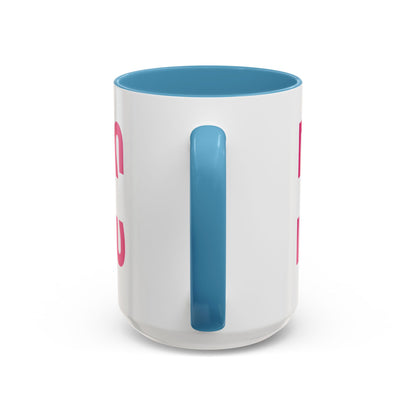 Accent Coffee Mug — "MOM" Bold Pink East Texas Mom Gift