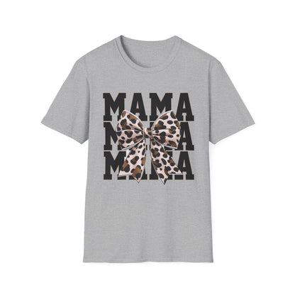 Mama Leopard Bow T-Shirt