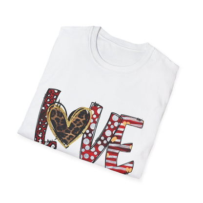 Love Like Jesus T-Shirt — Christian Faith Graphic Tee with Heart Lettering