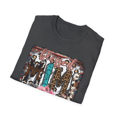 T-Shirt — 'Mama' Leopard & Floral Graphic Tee