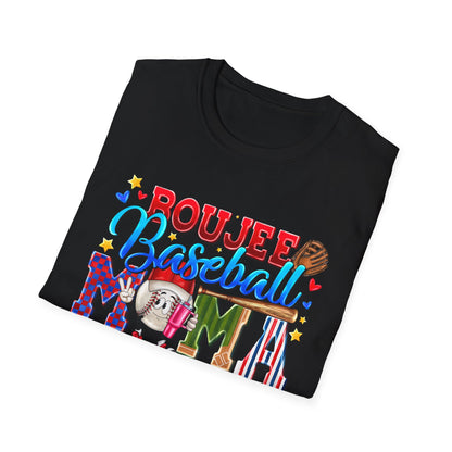 Rough & Rowdy Baseball Mama T-Shirt – Colorful Mom Baseball Shirt