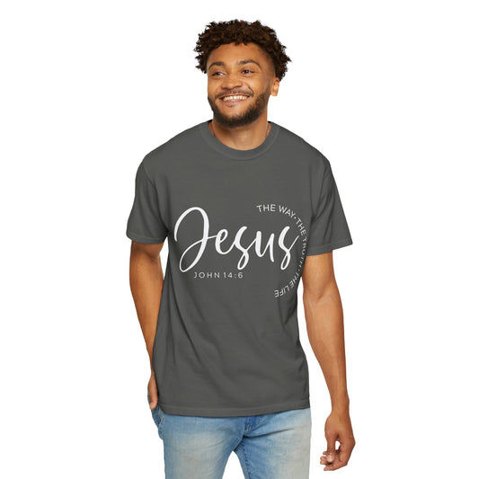 Jesus Script T‑Shirt (John 14:6)- Comfort Colors
