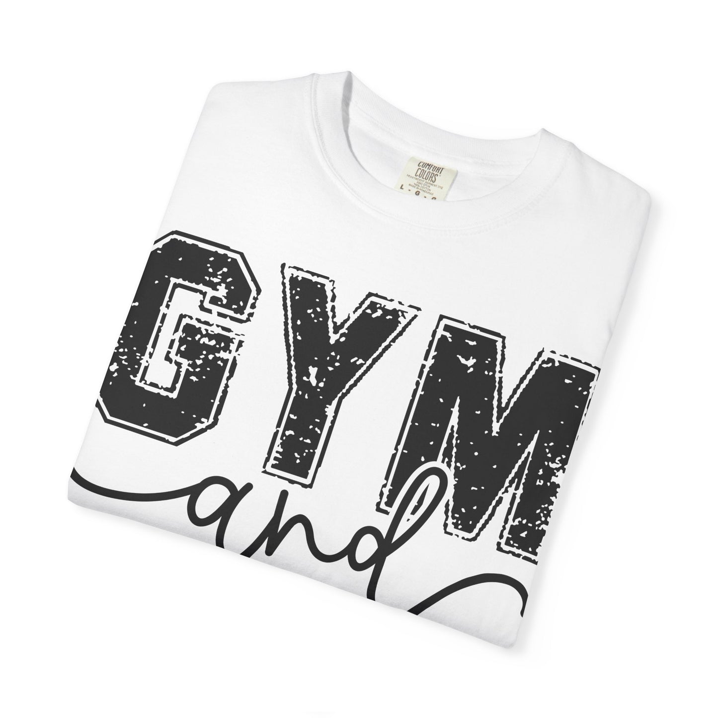 Gym and Jesus T-Shirt – Faith & Fitness Graphic Tee- COMFORT COLORS