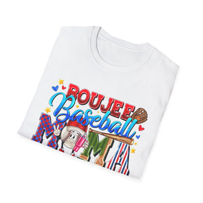 Rough & Rowdy Baseball Mama T-Shirt – Colorful Mom Baseball Shirt