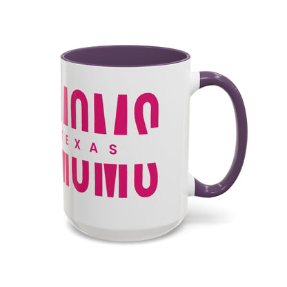 Accent Coffee Mug — "MOM" Bold Pink East Texas Mom Gift