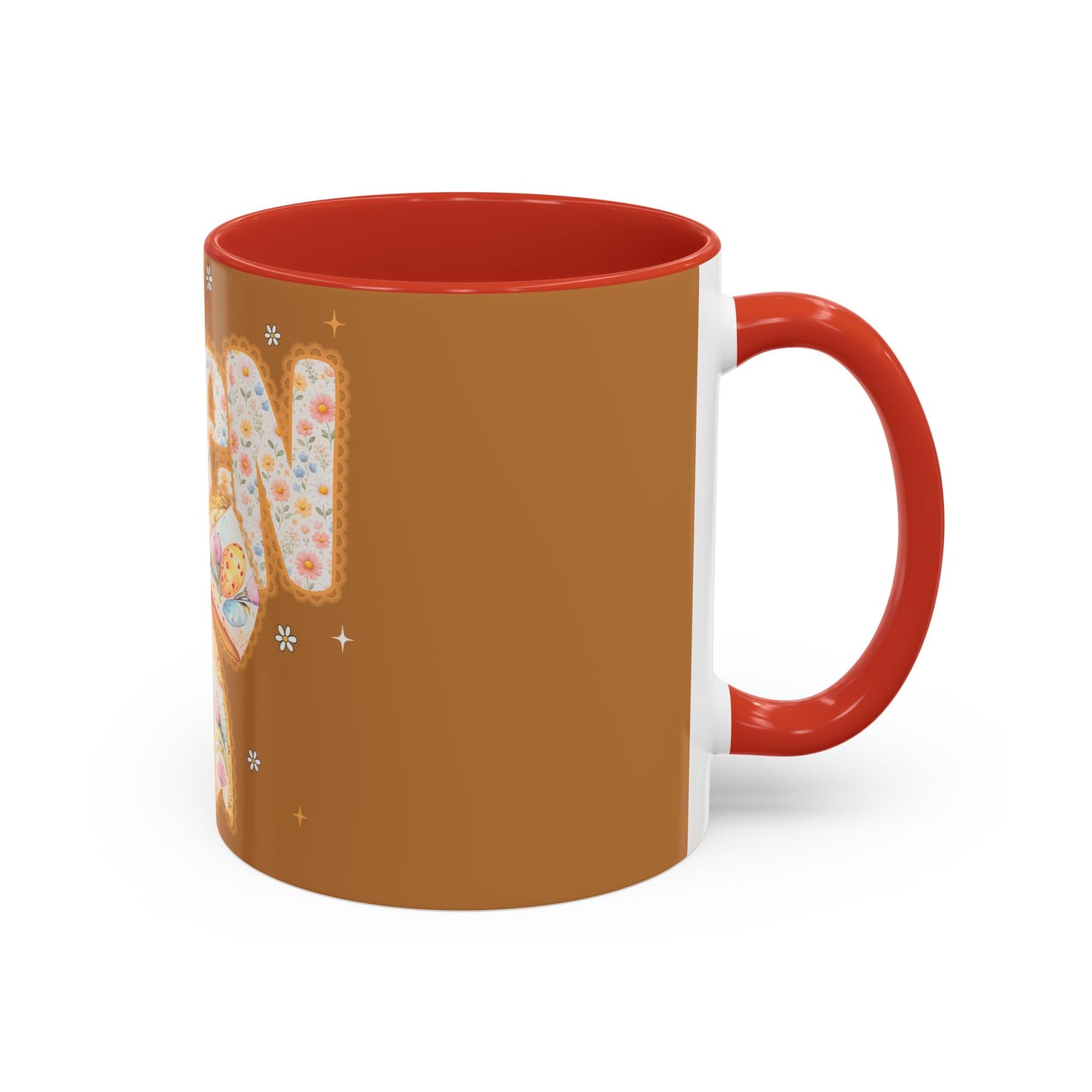 Accent Mug — 'Amen' Floral Bow Coffee Mug (11/15oz) — Faith-Inspired Gift