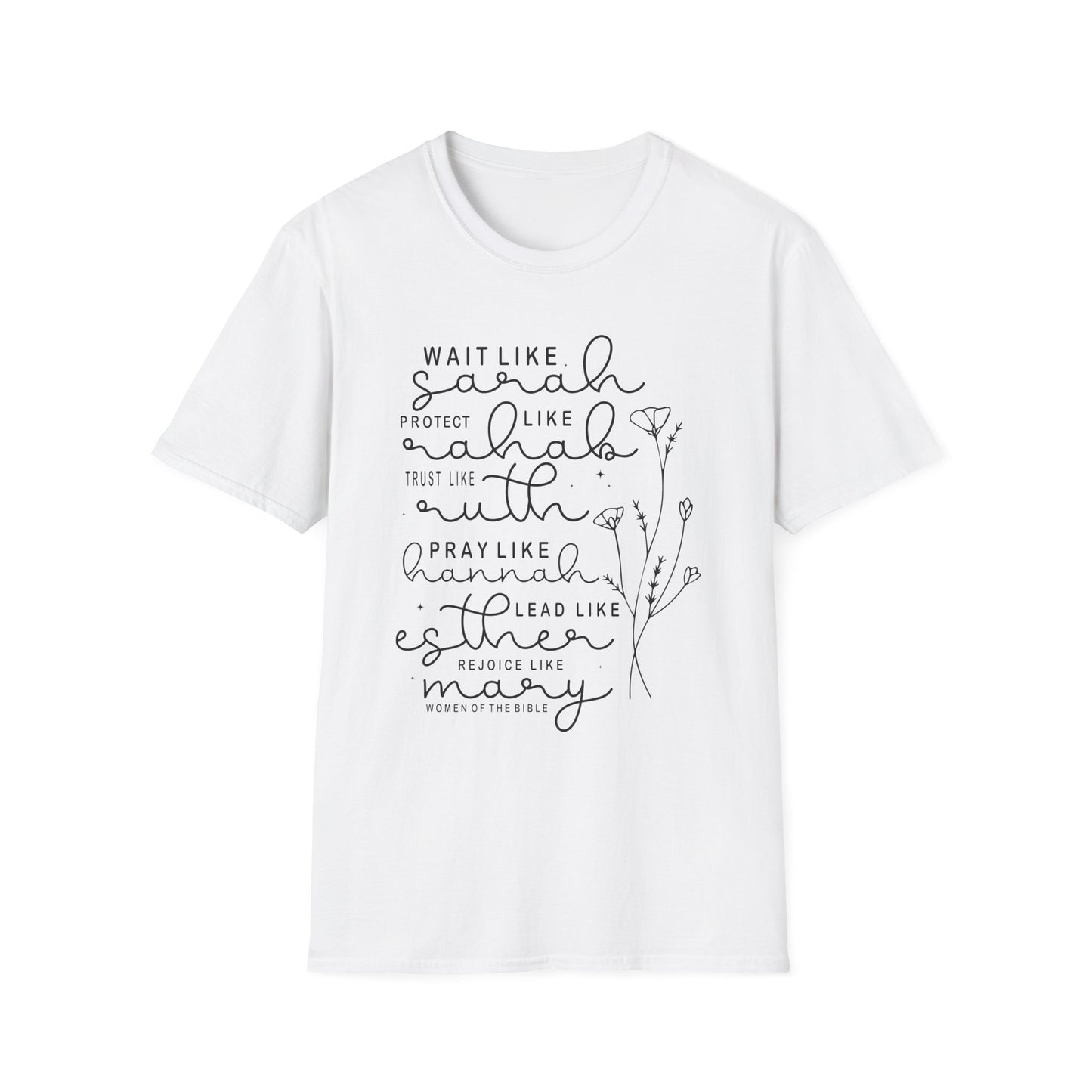 Biblical Women Inspirational T-Shirt — "Wait Like Sarah" Scripture Tee