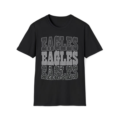 Eagles Retro Stack T-Shirt — Vintage Varsity Graphic Tee
