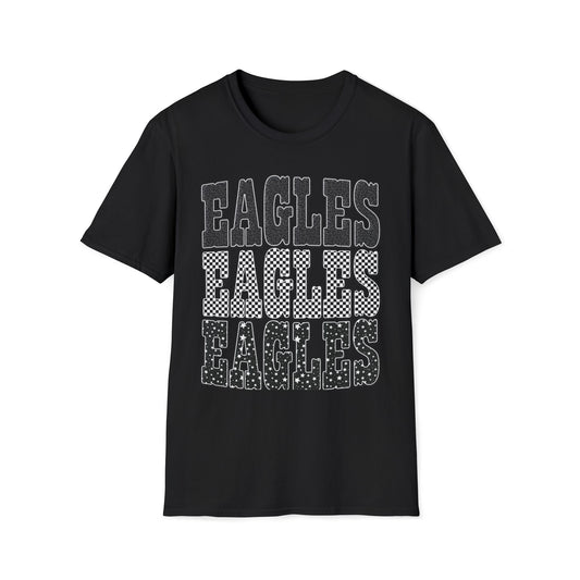 Eagles Retro Stack T-Shirt — Vintage Varsity Graphic Tee