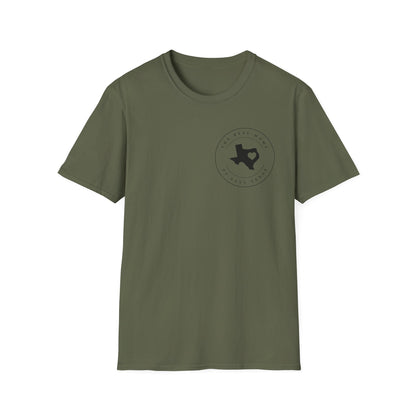 Texas Home State T-Shirt — Minimal Lone Star Outline Circle Design