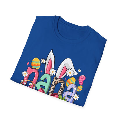 Nana Easter Bunny T-Shirt — Cute Spring Floral & Basket Design