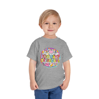 Toddler Tee — "100 Days of School" Colorful Celebration Shirt