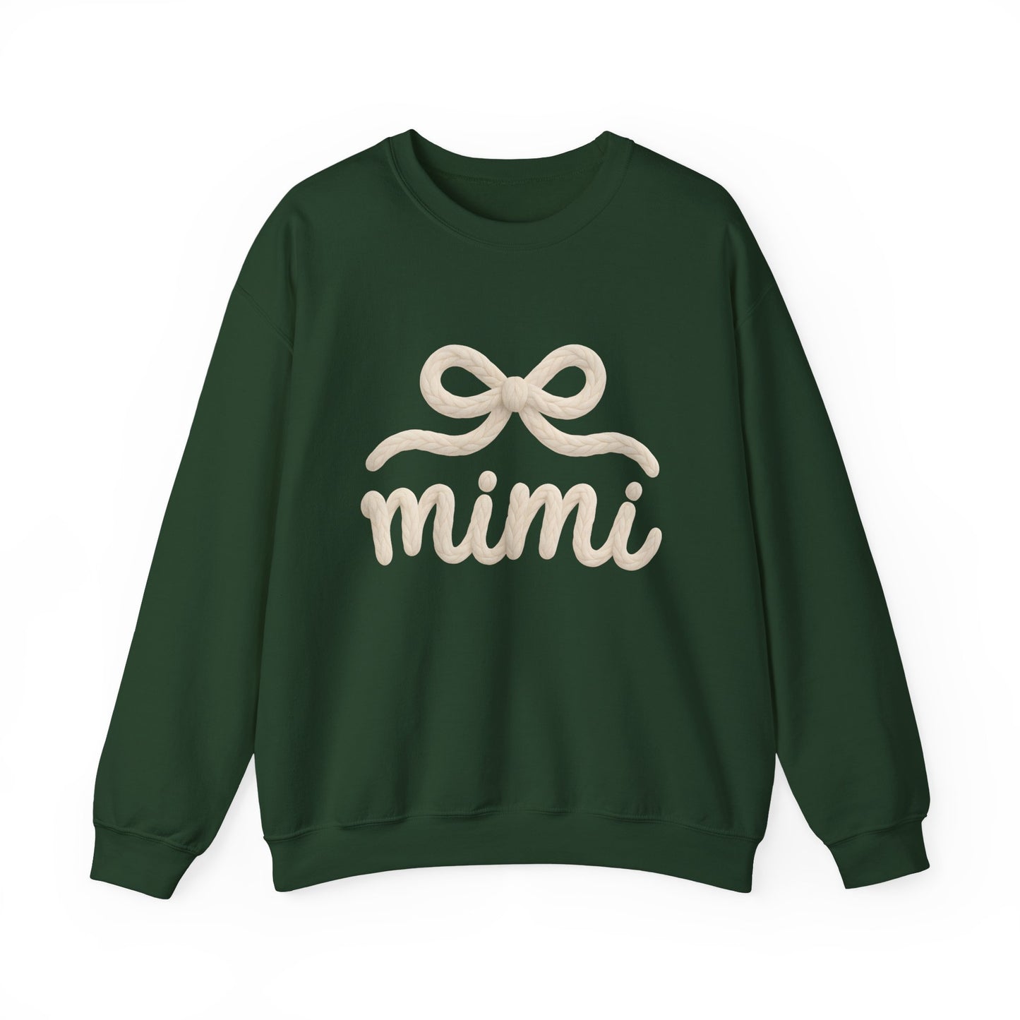 Mimi Crewneck Sweatshirt – Cozy Cream 'mimi' Script with Bow