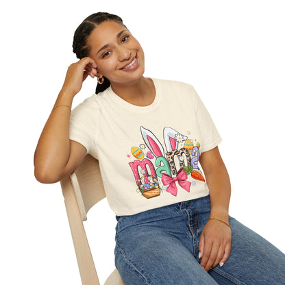 Mama Easter Bunny T-Shirt — Cute Spring Mom Tee with Bunny Ears & Eggs