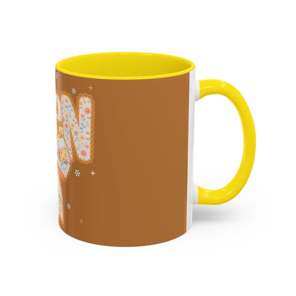 Accent Mug — 'Amen' Floral Bow Coffee Mug (11/15oz) — Faith-Inspired Gift