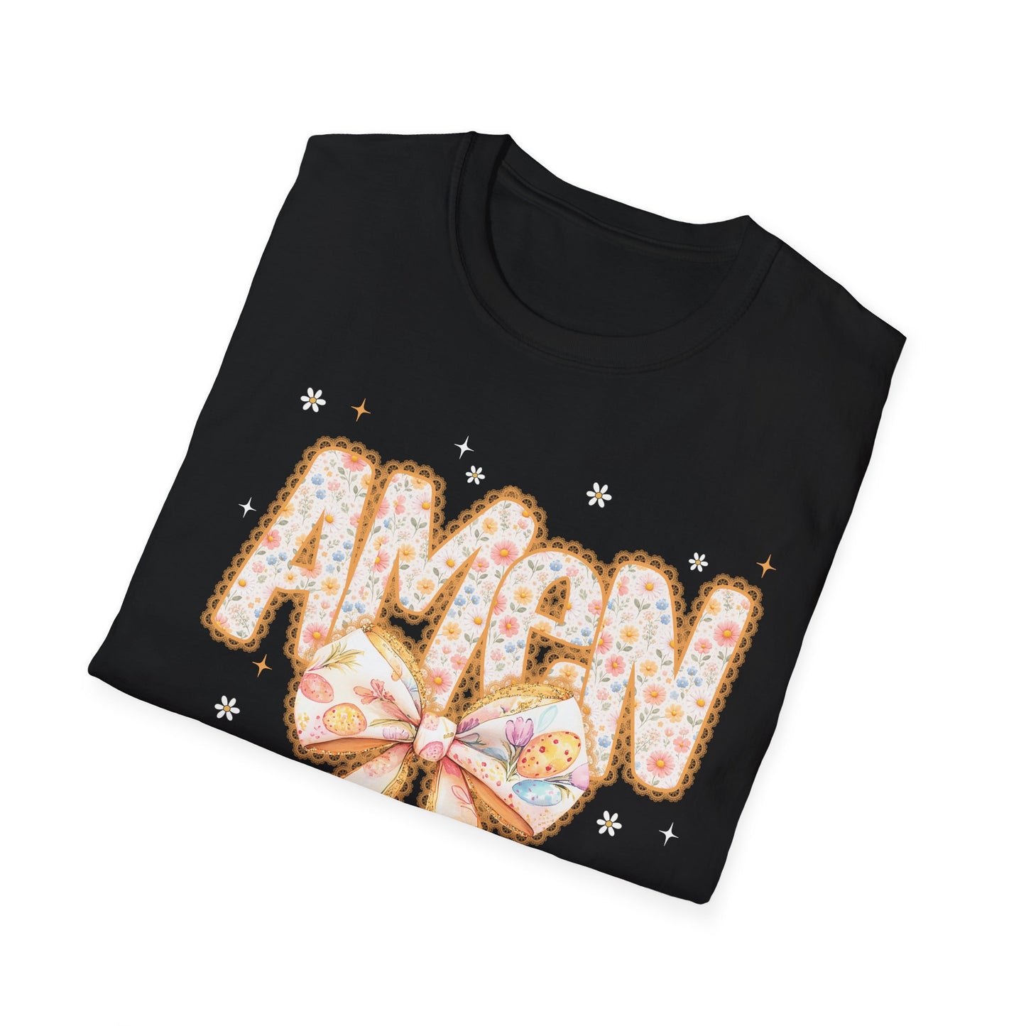 Floral Bow 'AMEN' Mother's Day Tee