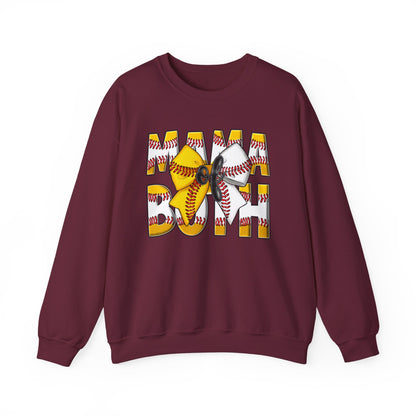 Crewneck Sweatshirt - Mama Pitch Softball/Baseball Graphic