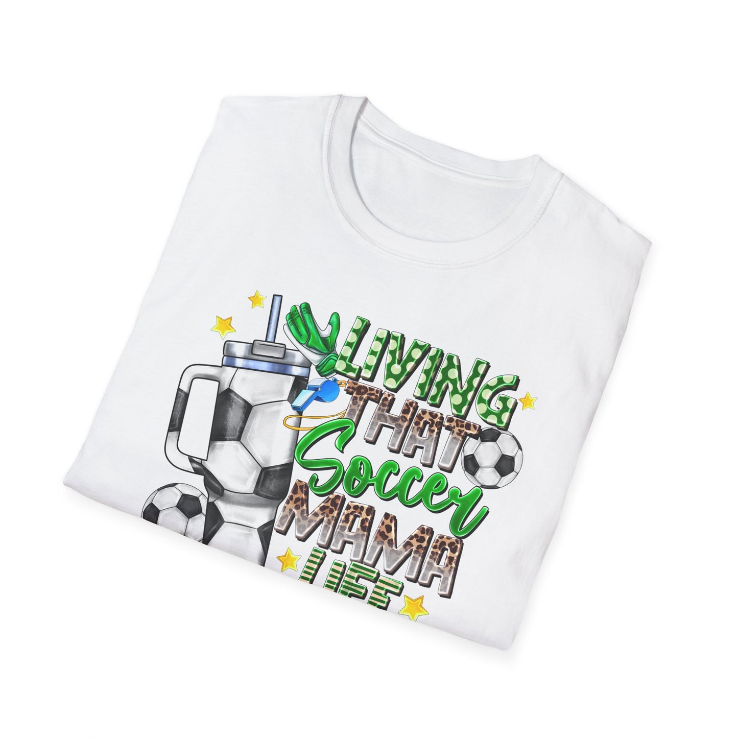 Soccer Mom Life T-Shirt — 'Living That Soccer Mama Life' Graphic Tee