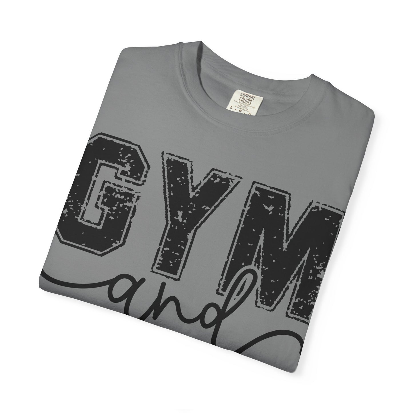 Gym and Jesus T-Shirt – Faith & Fitness Graphic Tee- COMFORT COLORS