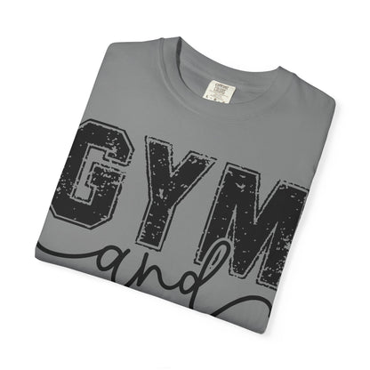 Gym and Jesus T-Shirt – Faith & Fitness Graphic Tee- COMFORT COLORS
