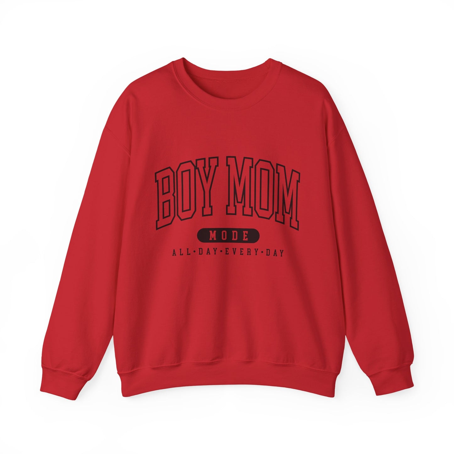 Boy Mom Crewneck Sweatshirt – "Boy Mom Mode: All Day Every Day"
