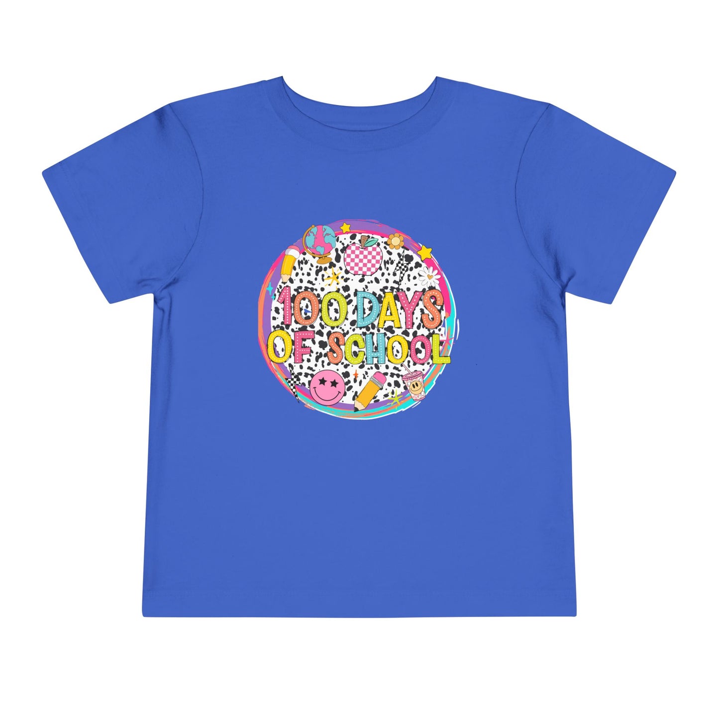 Toddler Tee — "100 Days of School" Colorful Celebration Shirt