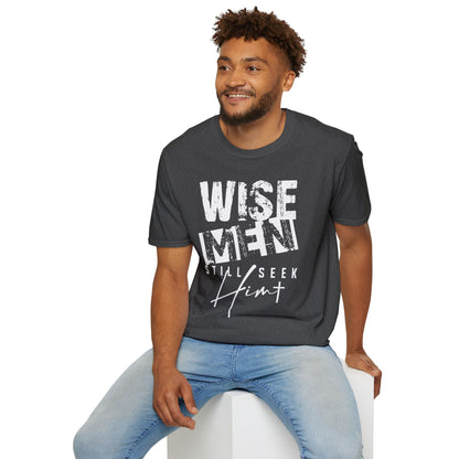 Wise Men Still Seek Him T-Shirt — Religious Christmas Christian Faith Tee
