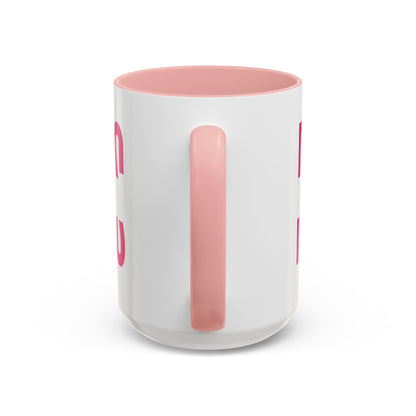 Accent Coffee Mug — "MOM" Bold Pink East Texas Mom Gift