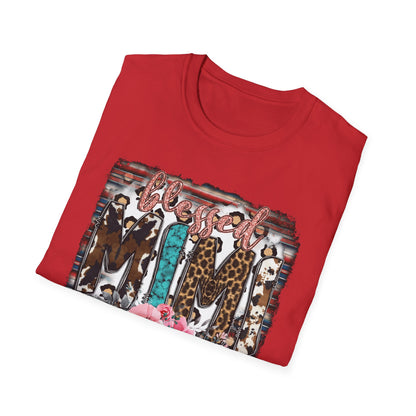 T-Shirt — 'Mama' Leopard & Floral Graphic Tee