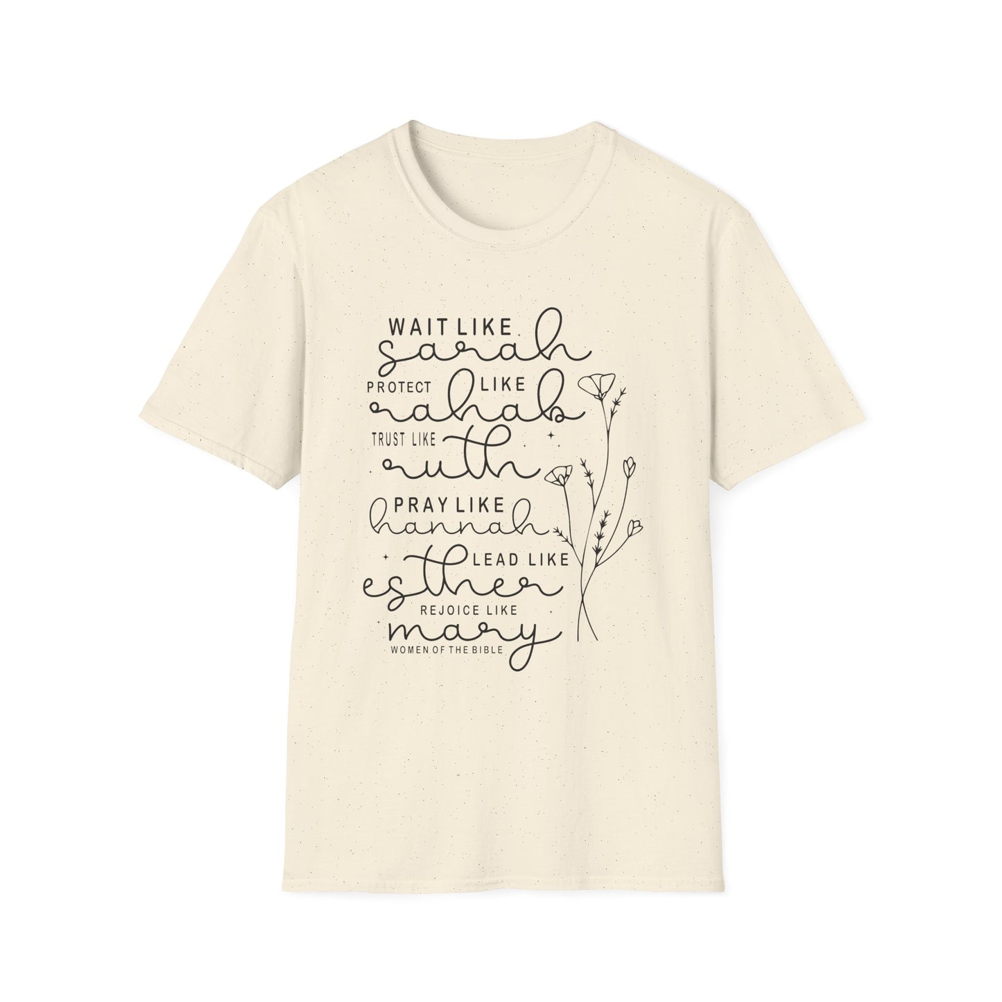 Biblical Women Inspirational T-Shirt — "Wait Like Sarah" Scripture Tee