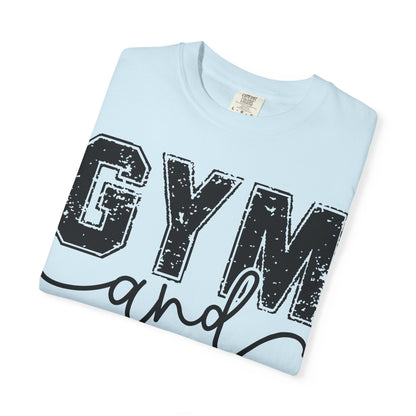 Gym and Jesus T-Shirt – Faith & Fitness Graphic Tee- COMFORT COLORS