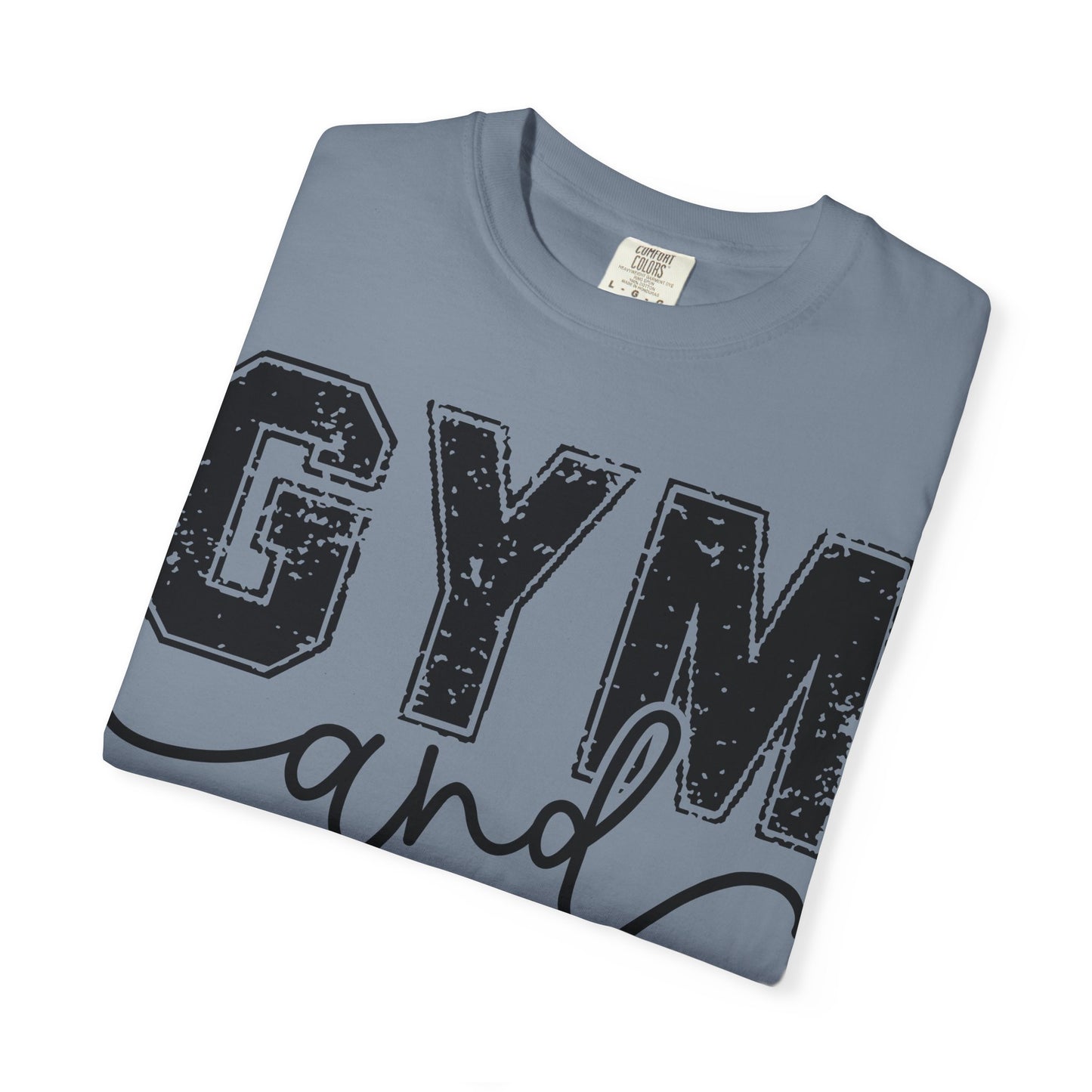 Gym and Jesus T-Shirt – Faith & Fitness Graphic Tee- COMFORT COLORS
