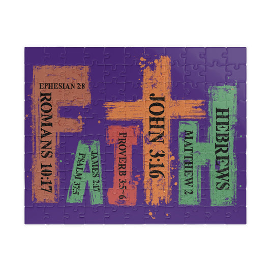 Christian Scripture Puzzle — John 3:16 & Favorite Bible Verses (110–1014 pcs)