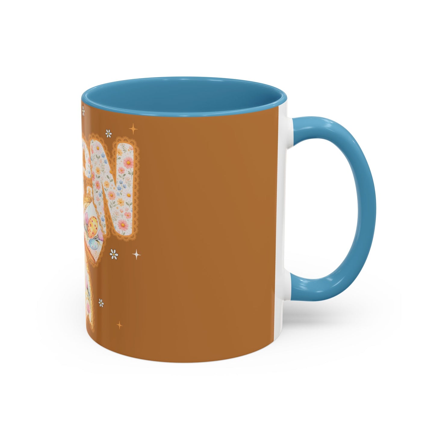 Accent Mug — 'Amen' Floral Bow Coffee Mug (11/15oz) — Faith-Inspired Gift