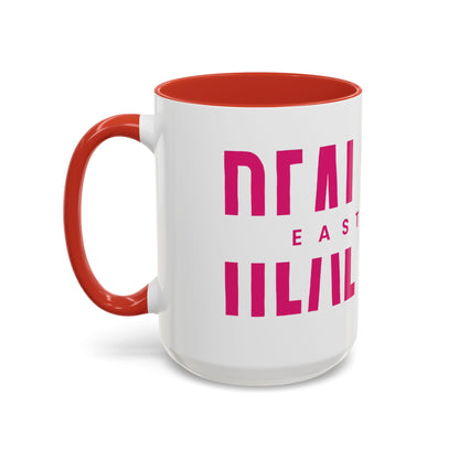 Accent Coffee Mug — "MOM" Bold Pink East Texas Mom Gift