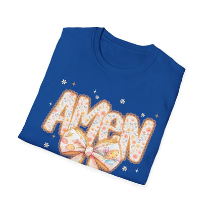 Floral Bow 'AMEN' Mother's Day Tee