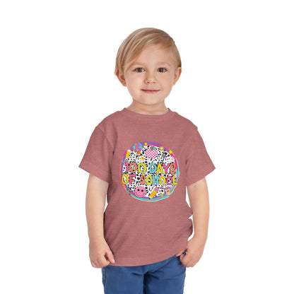 Toddler Tee — "100 Days of School" Colorful Celebration Shirt