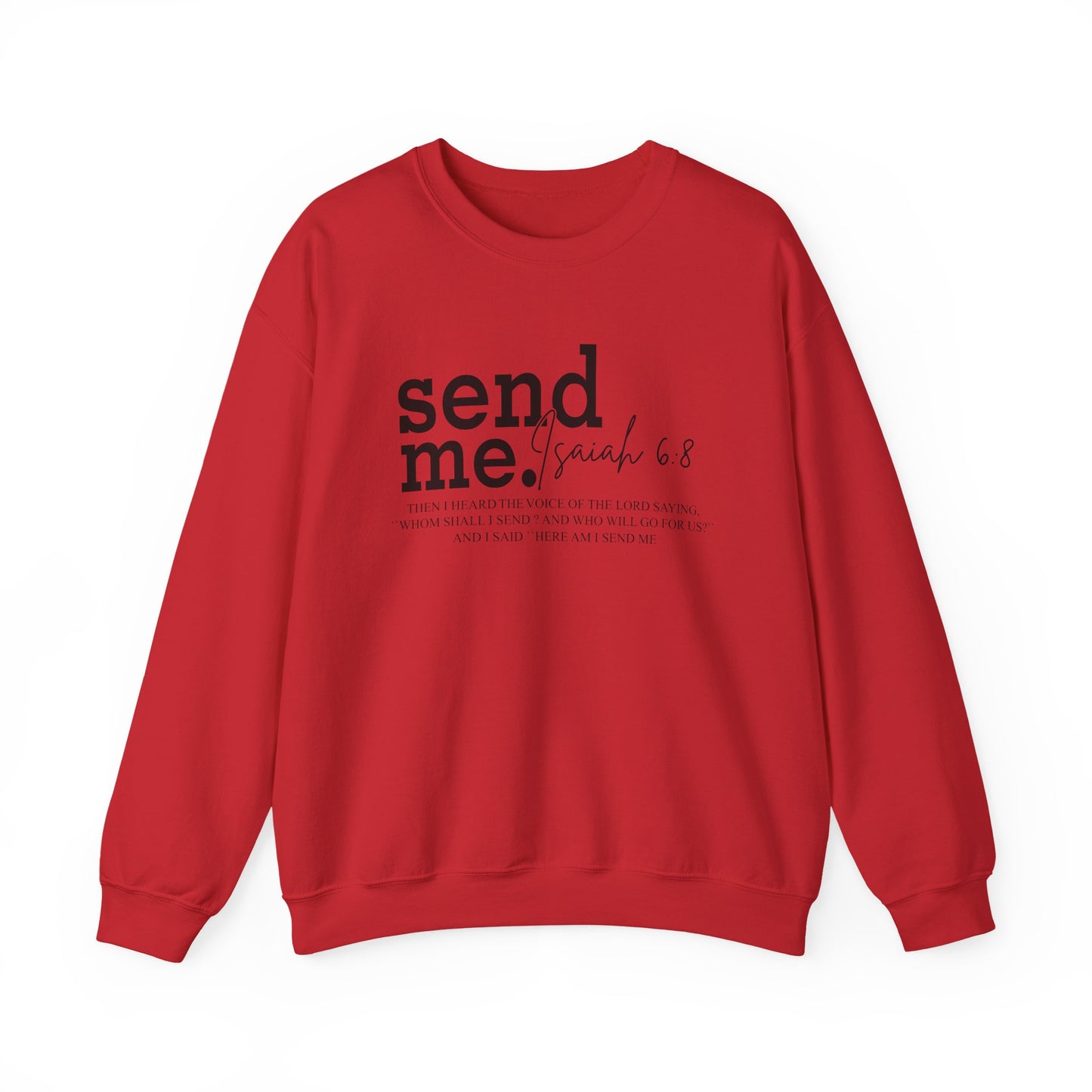 Send Me Psalm 68 Crewneck Sweatshirt — Inspirational Scripture Christian Sweater