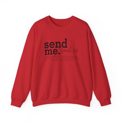Send Me Psalm 68 Crewneck Sweatshirt — Inspirational Scripture Christian Sweater