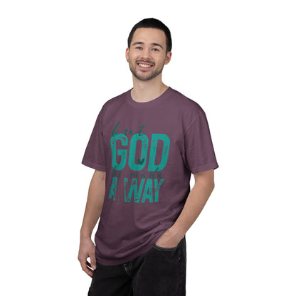 Christian T-Shirt — “But God He Made A Way” Inspirational Faith Tee