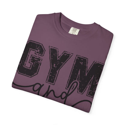 Gym and Jesus T-Shirt – Faith & Fitness Graphic Tee- COMFORT COLORS