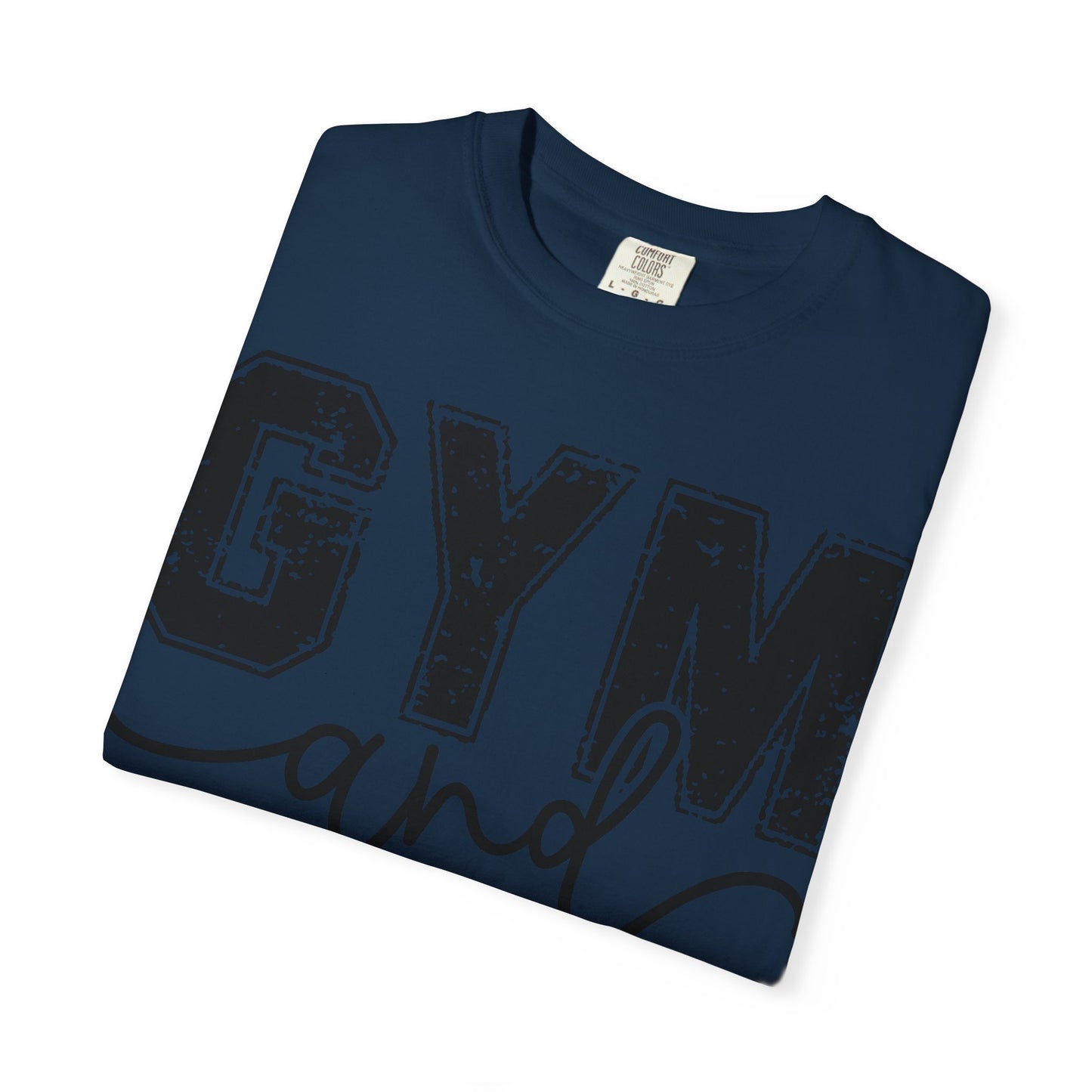 Gym and Jesus T-Shirt – Faith & Fitness Graphic Tee- COMFORT COLORS