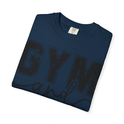 Gym and Jesus T-Shirt – Faith & Fitness Graphic Tee- COMFORT COLORS