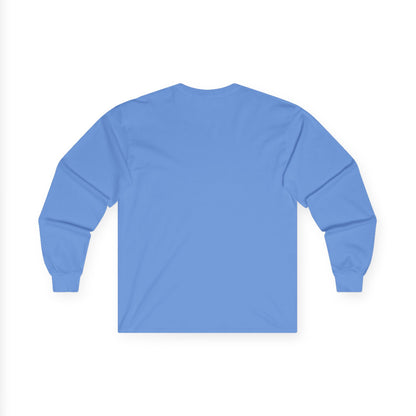 Long Sleeve Tee — "Not Lucky, Simply Blessed" Floral Christian Graphic