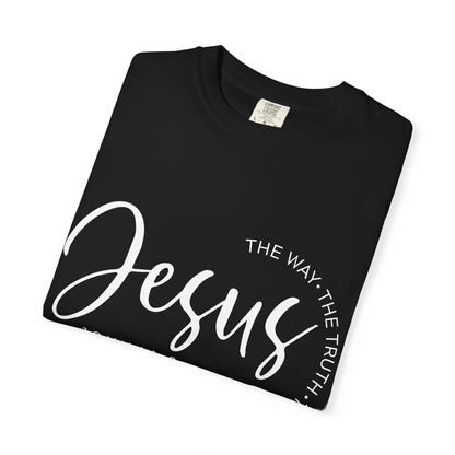 Jesus Script T‑Shirt (John 14:6)- Comfort Colors