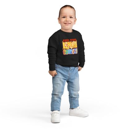 Toddler Sweatshirt - "Easy Peasy Lemon Squeezy" Colorful Retro Graphic