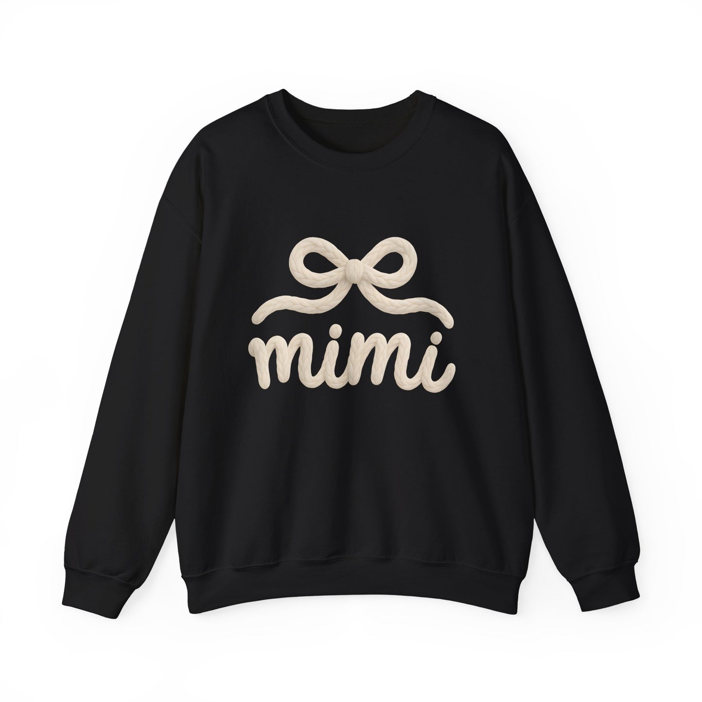 Mimi Crewneck Sweatshirt – Cozy Cream 'mimi' Script with Bow